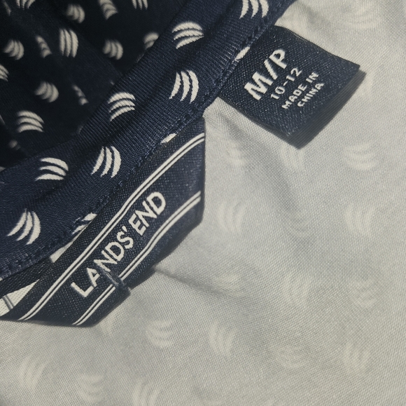 Lands'End Ruffled Maxi Long Dress M P - Picture 7 of 7